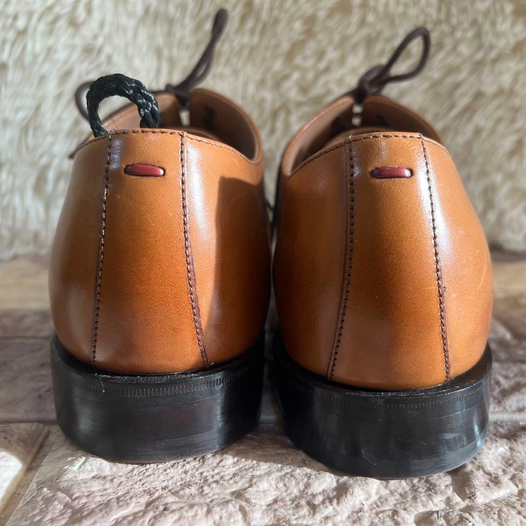 新品同様　ジョージ コックス バーガンディ プレーントゥ 25.5cm