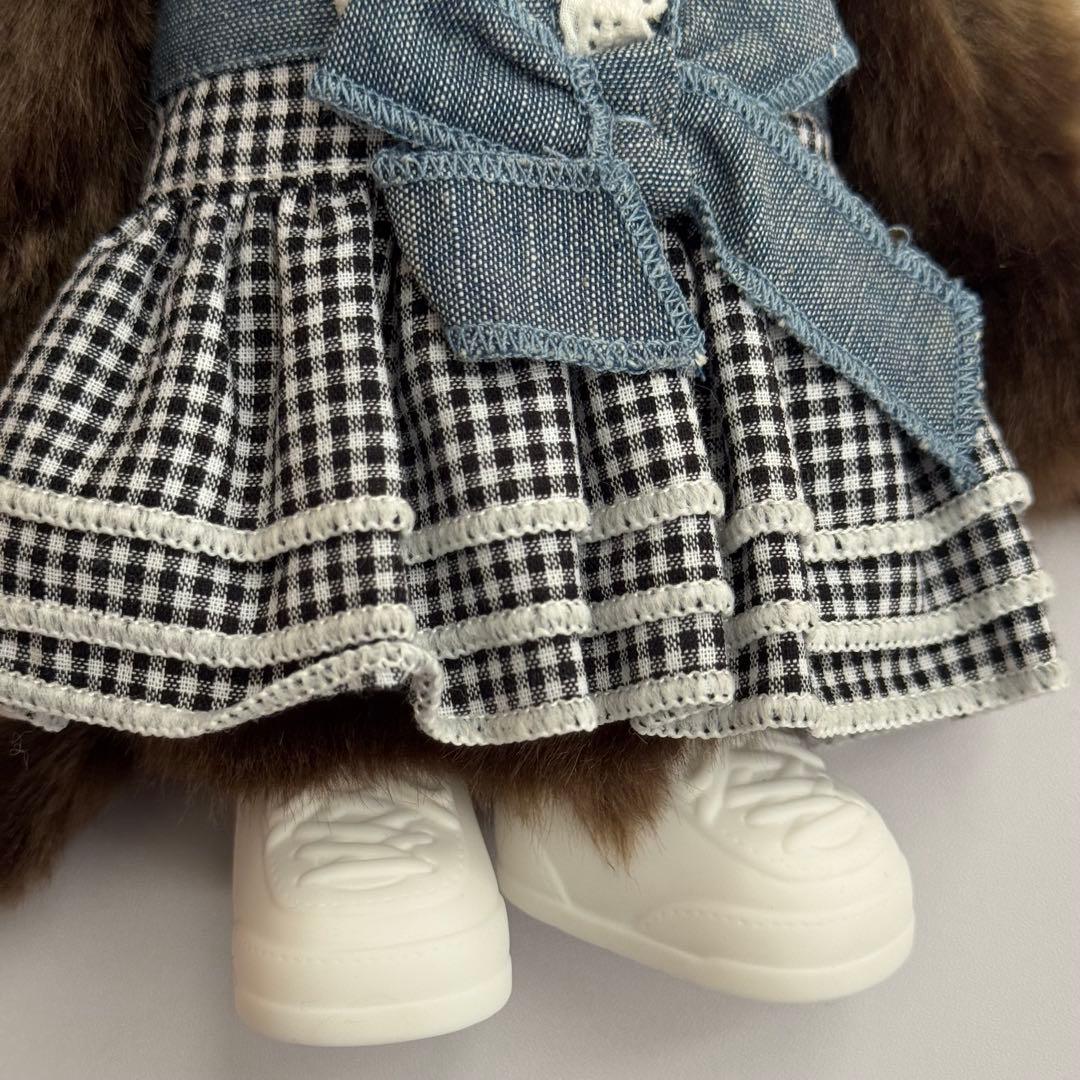 【香港限定・激レア】モンチッチ Mサイズ デニムチェックスカート 女の子