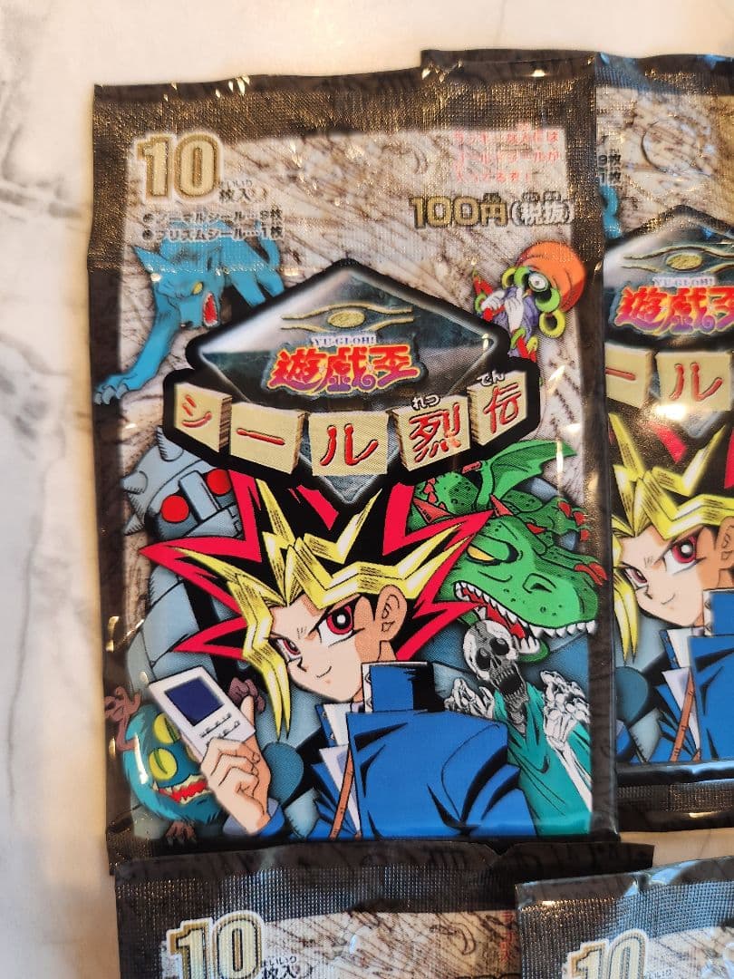 《激レア当時物》遊戯王 シール烈伝 1996年製 新品未開封18パックセット！