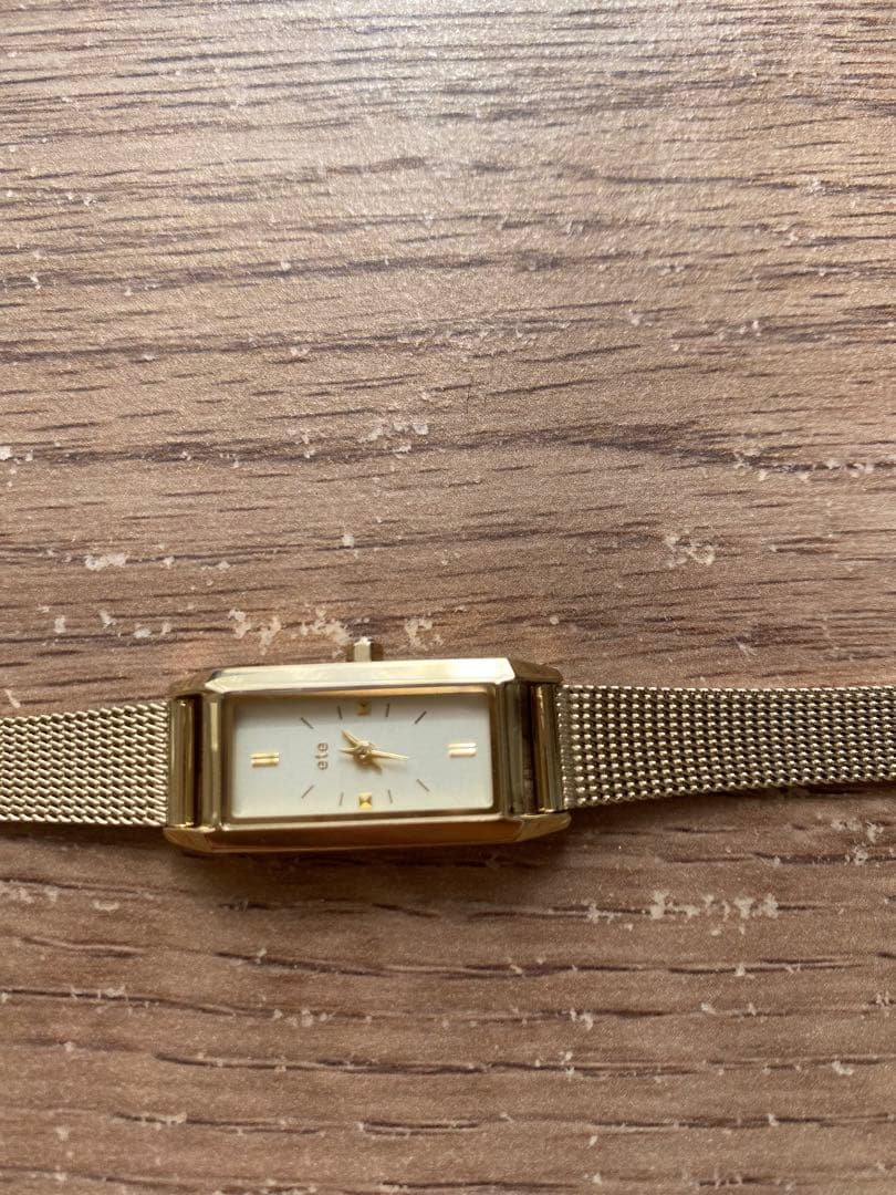 ete レクタングルフェイス メッシュベルト ウォッチ