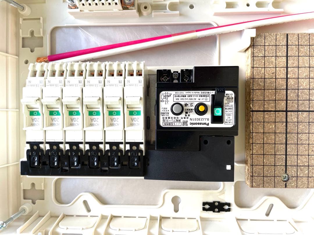 【未使用】Panasonic BQWB 3236 漏電遮断器付き分電盤✳︎説明書付