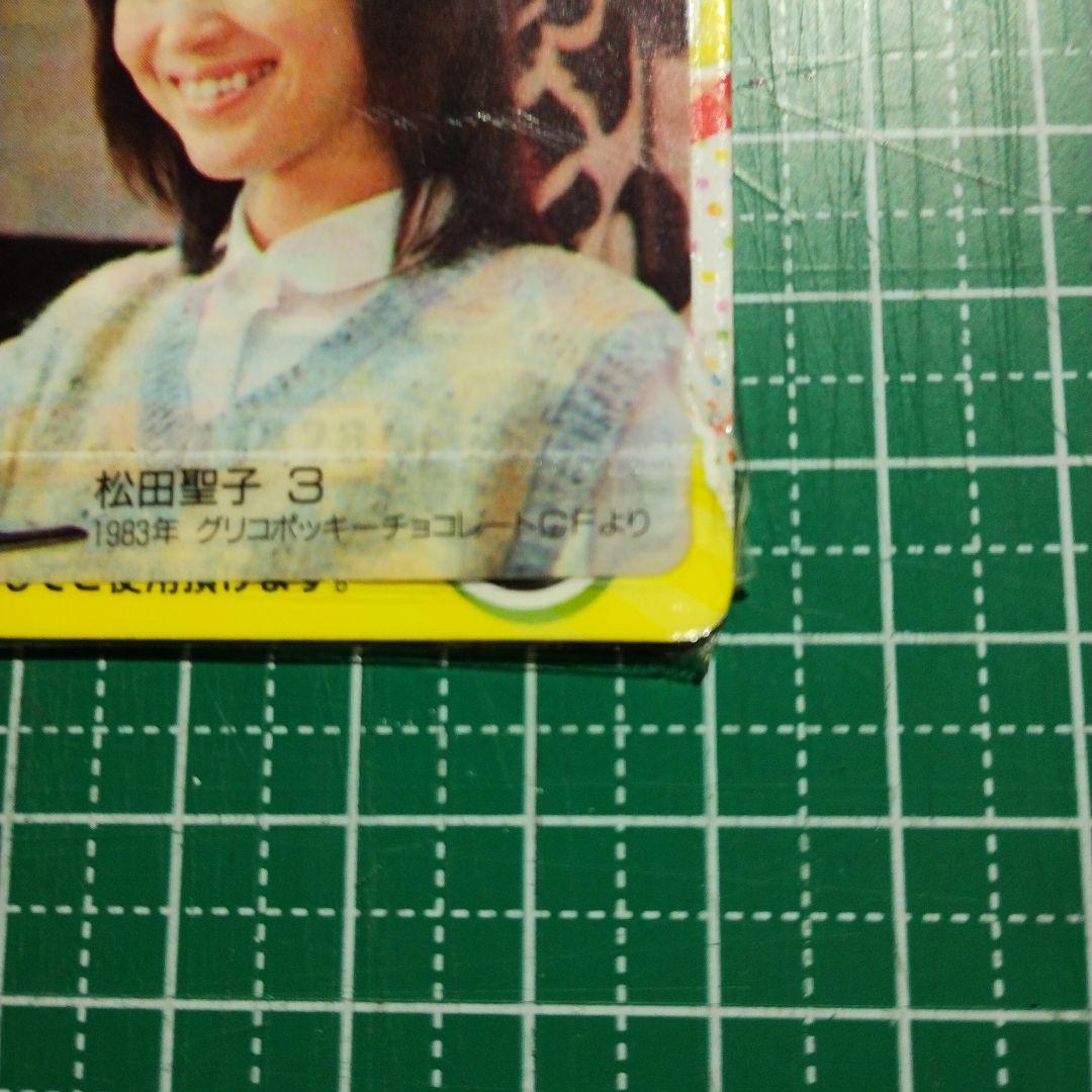 ポッキー テレカードみたいなステッカー 松田聖子 1986年