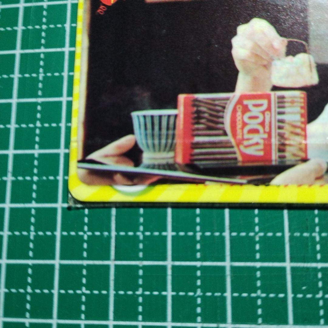 ポッキー テレカードみたいなステッカー 松田聖子 1986年