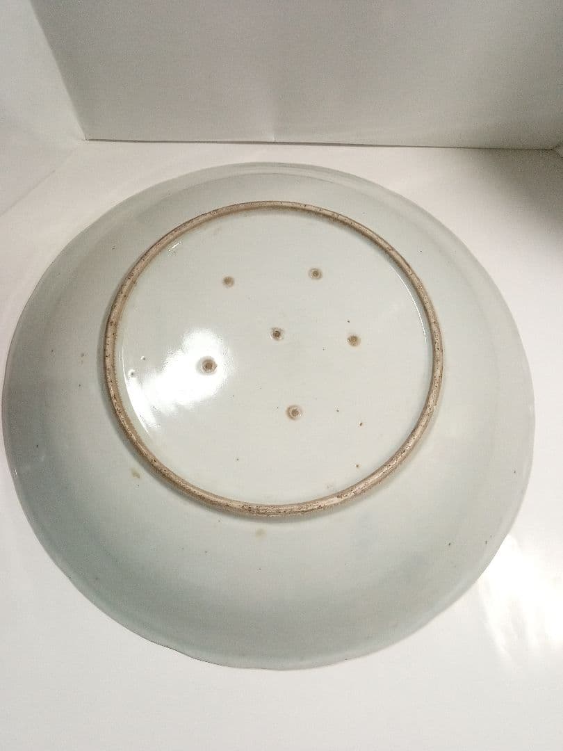 古伊万里　大皿　染付　山水　アンティーク