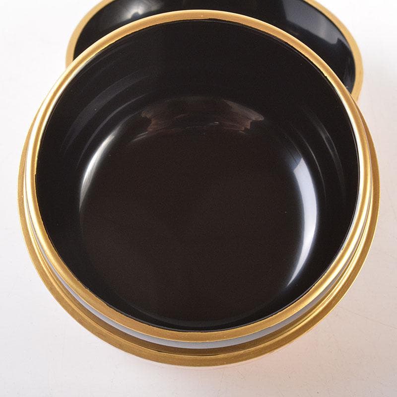 茶道具　山中塗　早見征一作　白漆　扇面流水蒔絵　平棗　共箱　V　6844