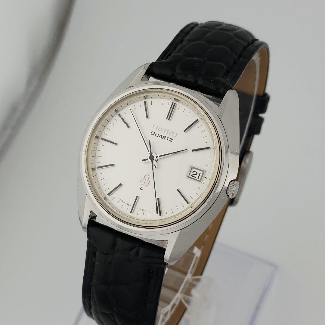 希少【稼働品】SEIKO クォーツ 腕時計 3803-7030 新品電池交換済