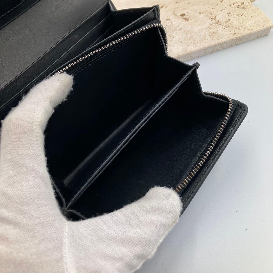 ！極美品！　ロエベ　アナグラム　ブラック　レザー　17A