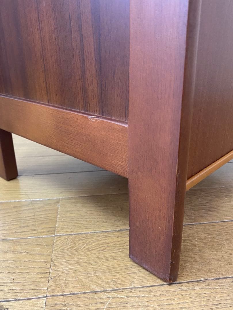 程度良 カリモク 収納 整理 棚 コンソール 電話台 飾り棚