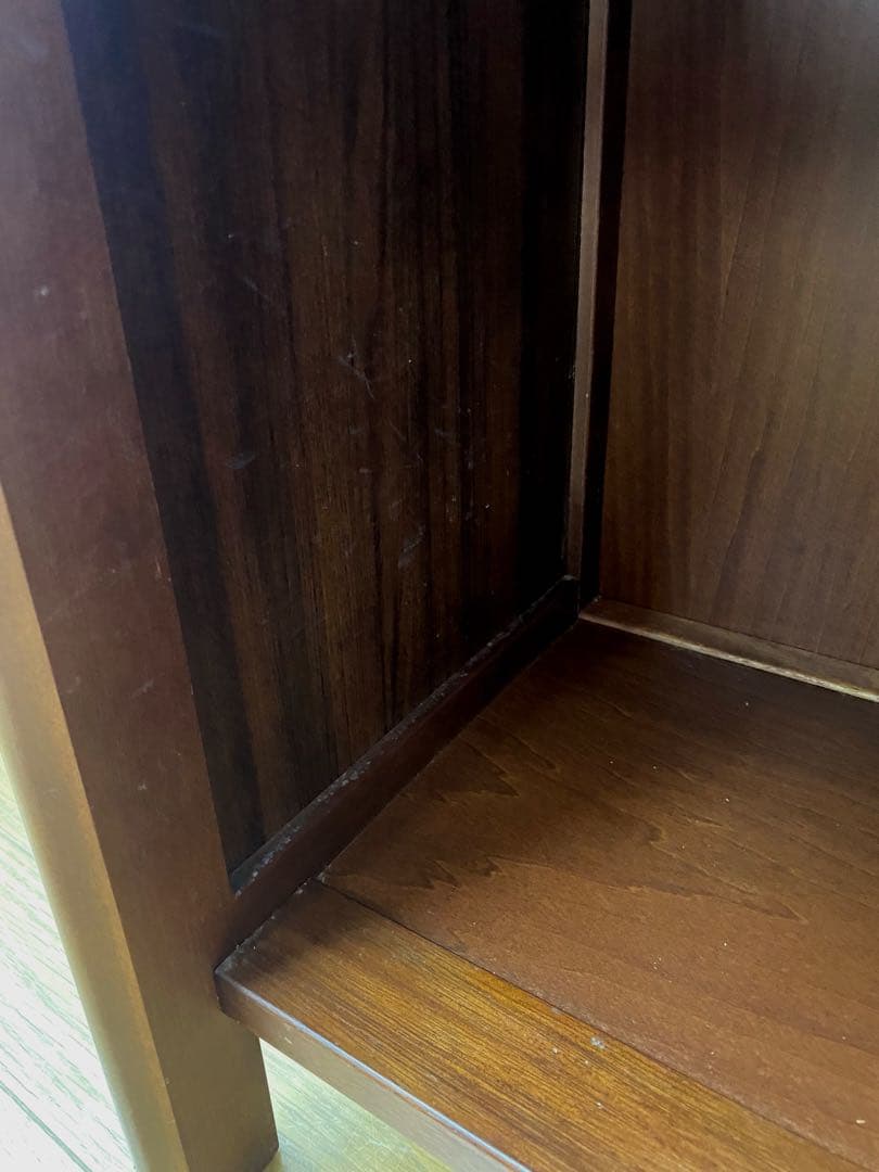 程度良 カリモク 収納 整理 棚 コンソール 電話台 飾り棚