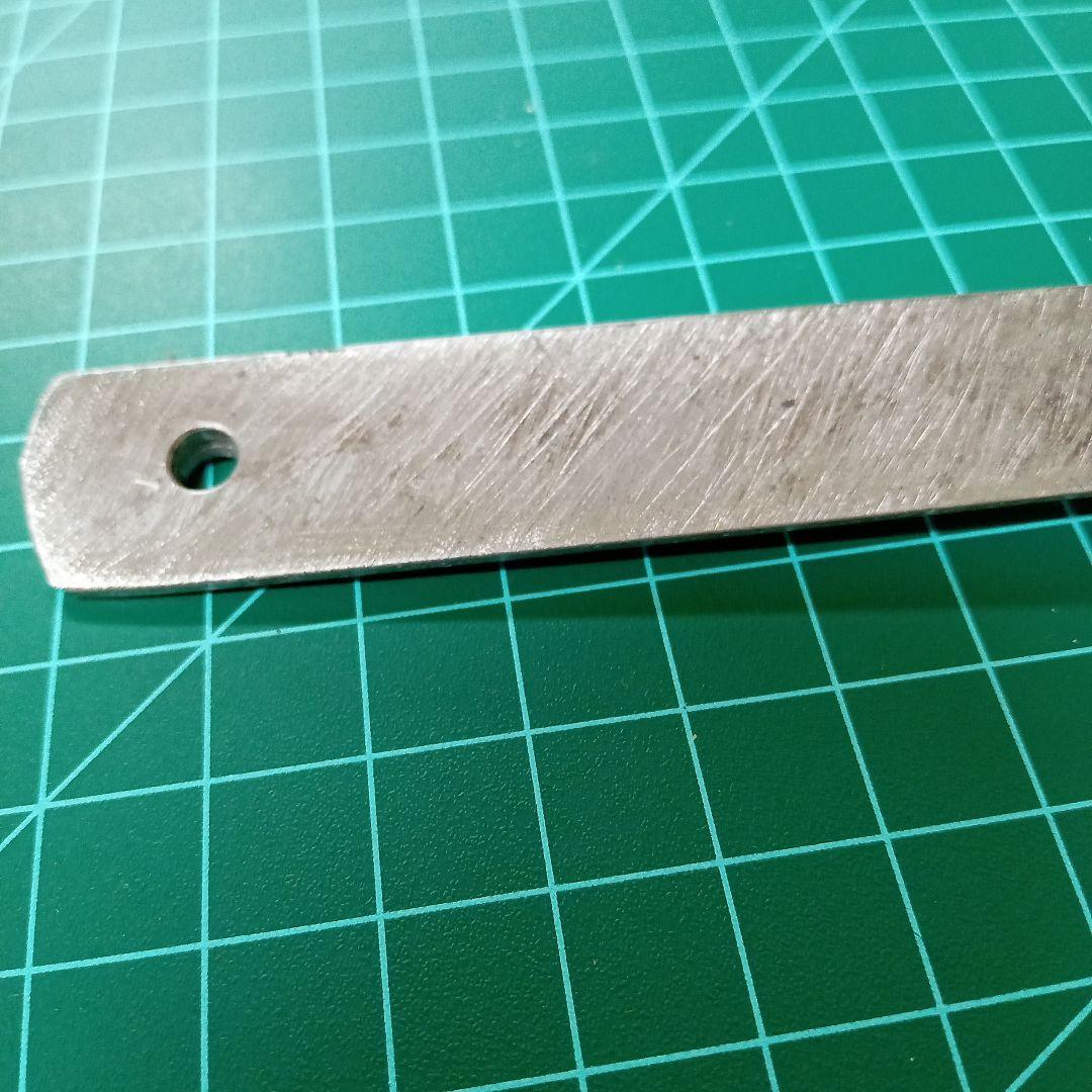 【ナイフ加工用玉鋼/合法サイズ】無銘脇差・短刀/錆身日本刀切先部分残欠