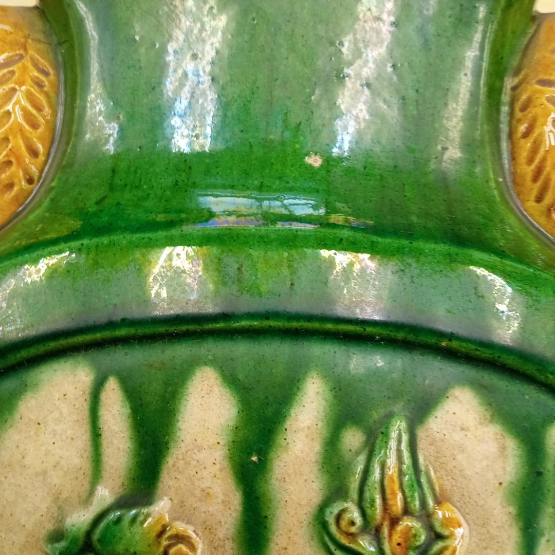 花台　唐三彩　象