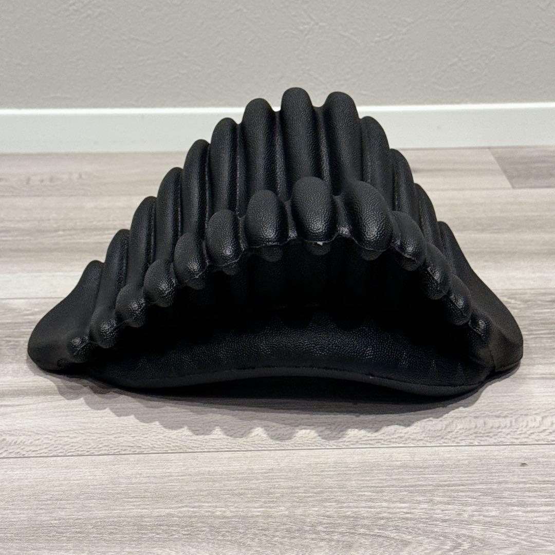 ブラック 首枕 ネックピロー 自宅で寝るだけ10分 ストレッチ 首こり 肩