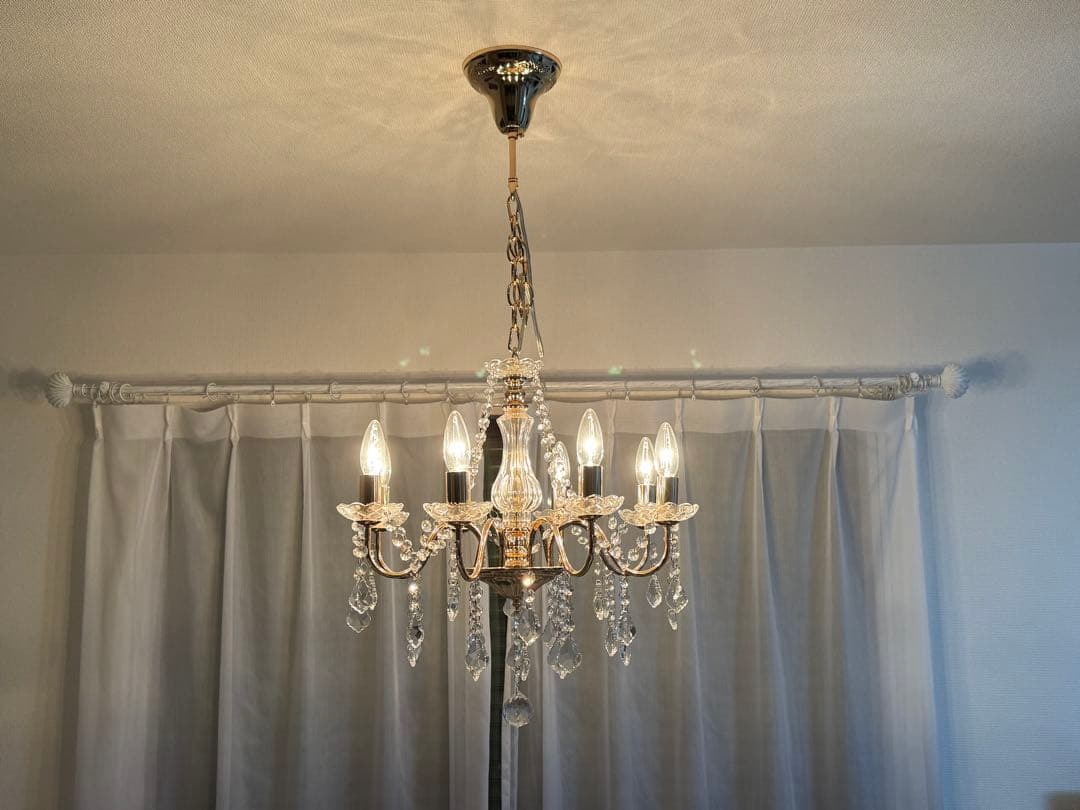 Francfranc シャンデリア ゴールド 8灯