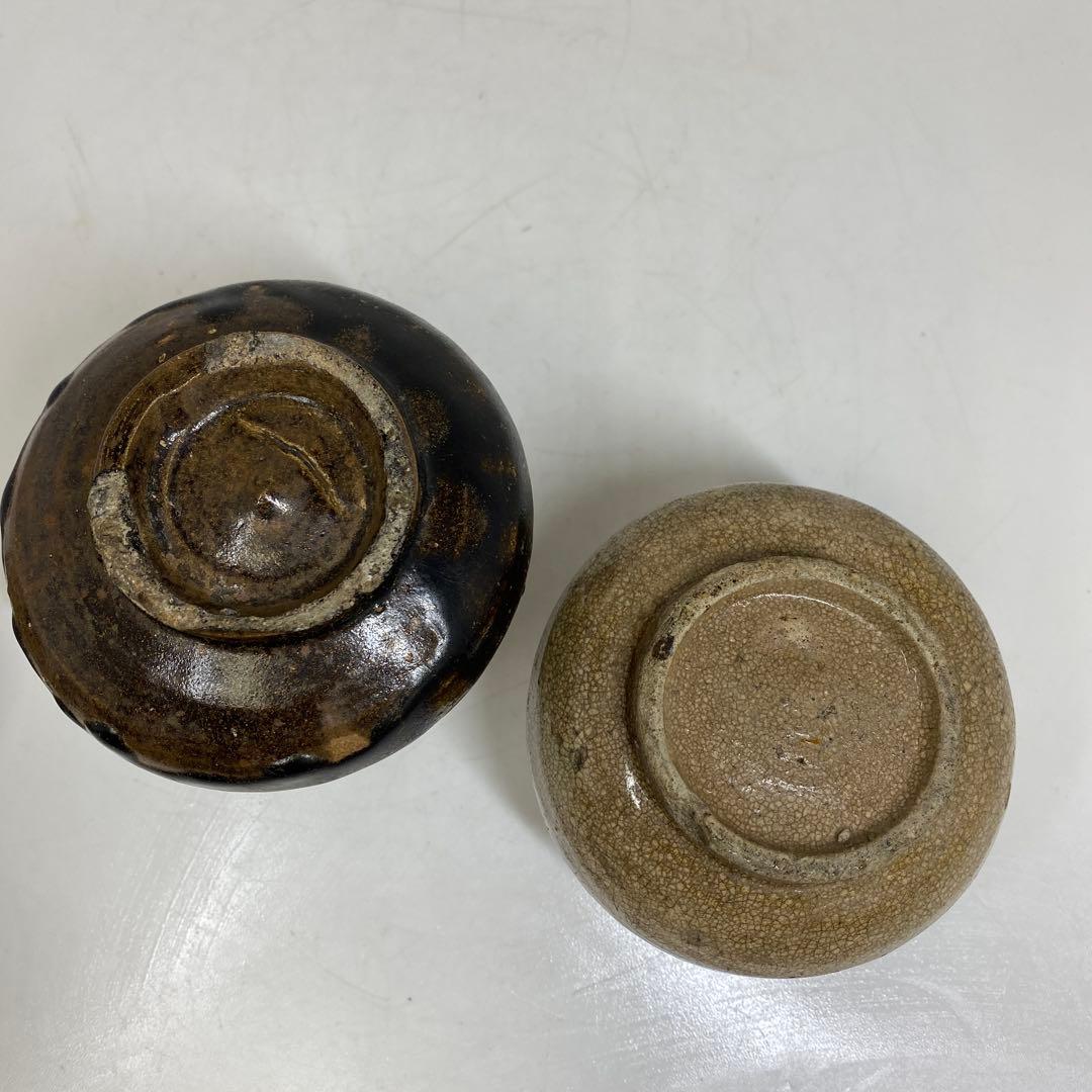 約300〜400年前　古唐津　黒高麗　高麗青磁　油壺5点　東さ7-0616②