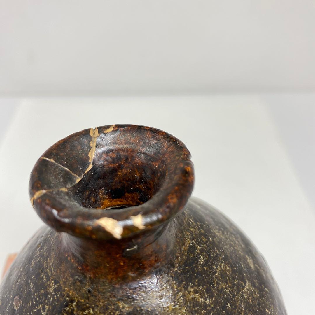 約300〜400年前　古唐津　黒高麗　高麗青磁　油壺5点　東さ7-0616②