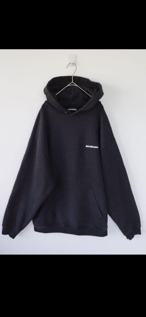 BALENCIAGA　バレンシアガ　フロントバックプリントパーカー