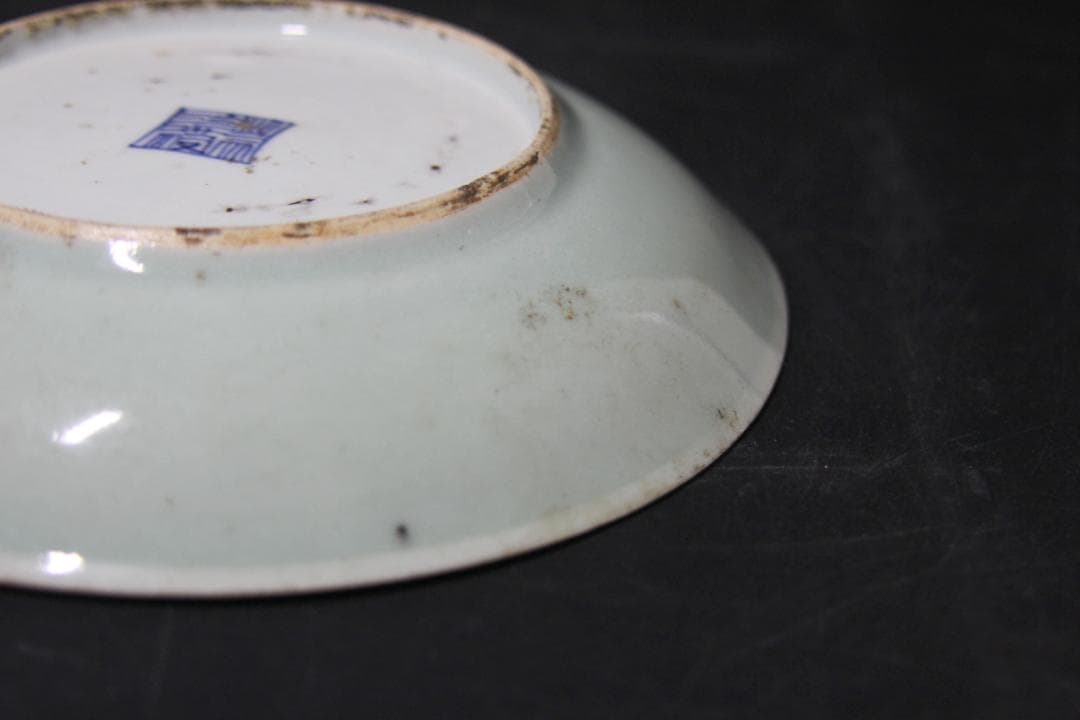 皿 青磁器 陶磁器 煎茶道具 中国古玩 骨董品 古美術品 m-55