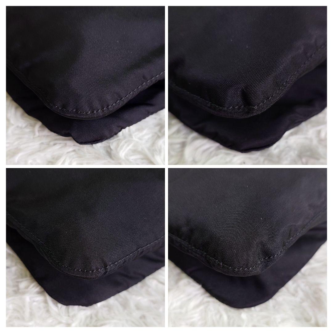 プラダ ショルダーバッグ 三角ロゴ サコッシュ ブラック 肩掛け ナイロン