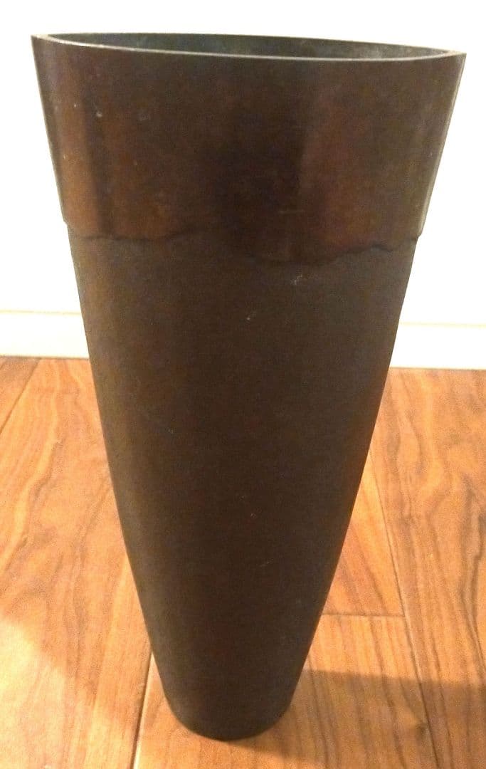 池坊 花器 唐金 花入 銅製 生花 金属工芸 華道具 いけばな フラワースタンド