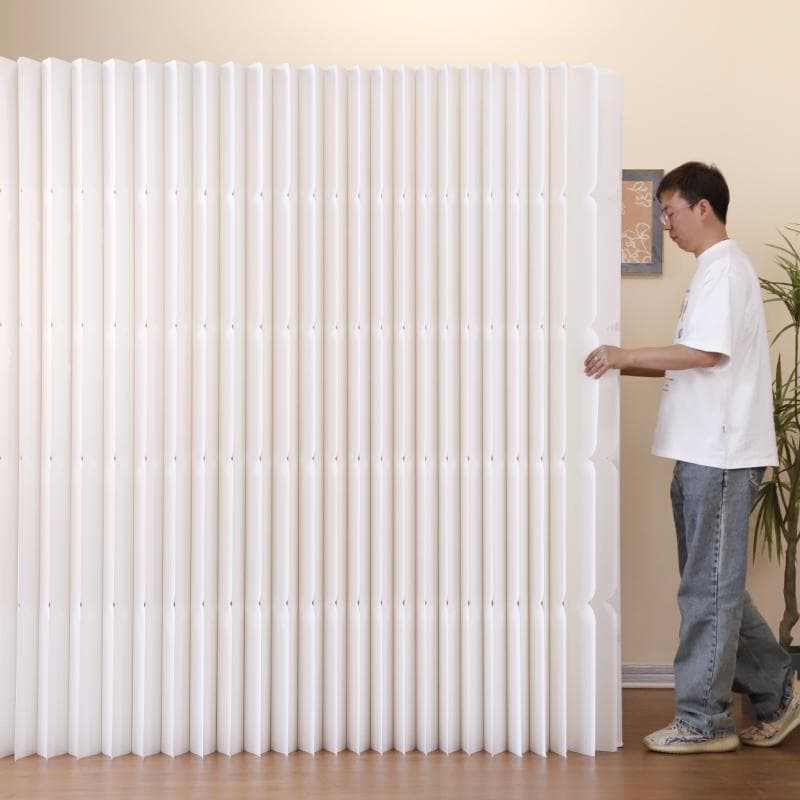 パーテーション間仕切り高さ2.4ｍ長さ3ｍ-4ｍ組立不要目隠し折りたたみ軽量