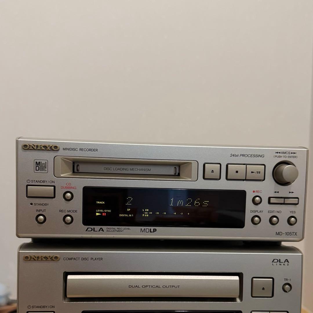 【MD再生動作確認済み】ONKYO MD-105TX MDレコーダー