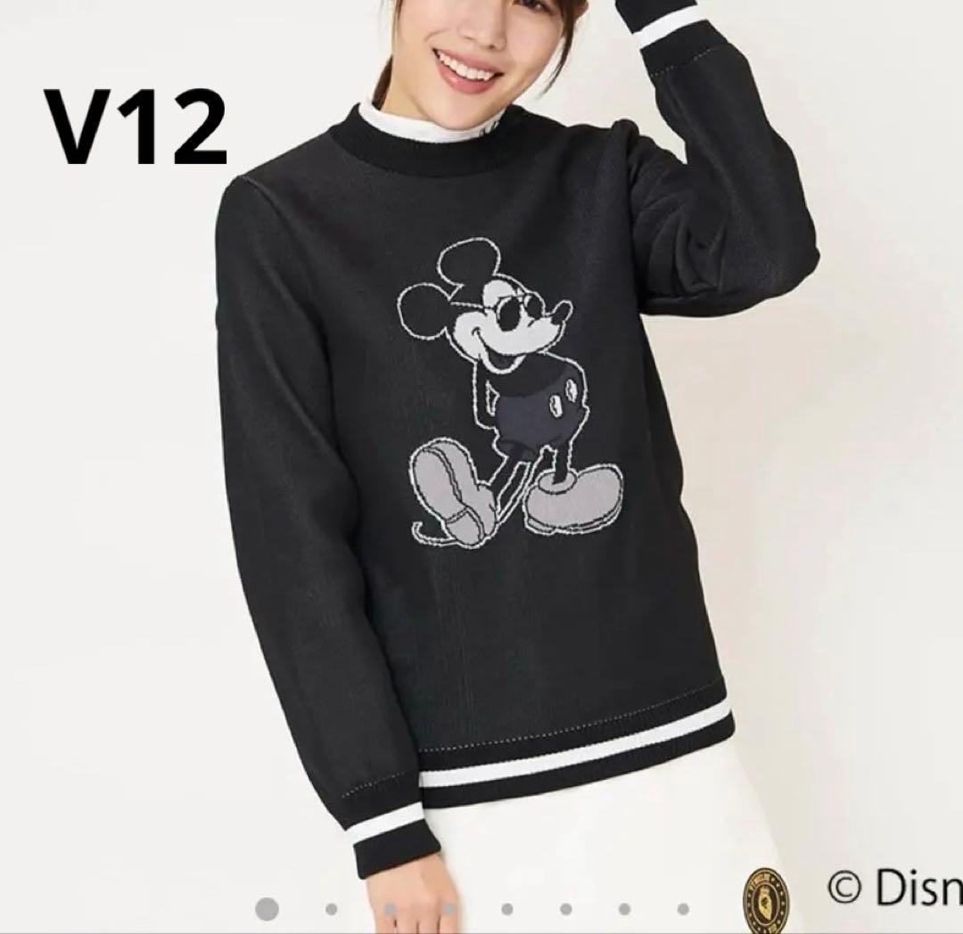 【1/30まで値下げ中❤︎】V 12 ミッキー　ゴルフウェア トレーナー Sサイズ