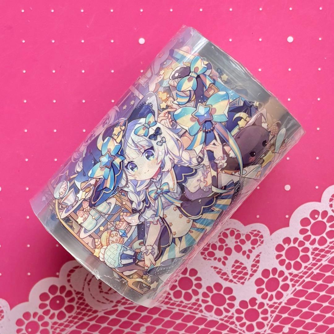 虹光 半猫猫 7.3cm×10m 海外マスキングテープ　海外マステ　人物