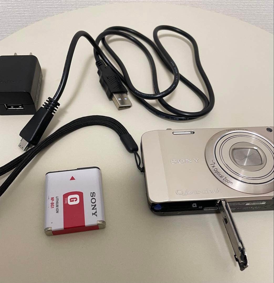 SONYソニー サイバーショット DSC-WX10 ゴールド　充電コード付