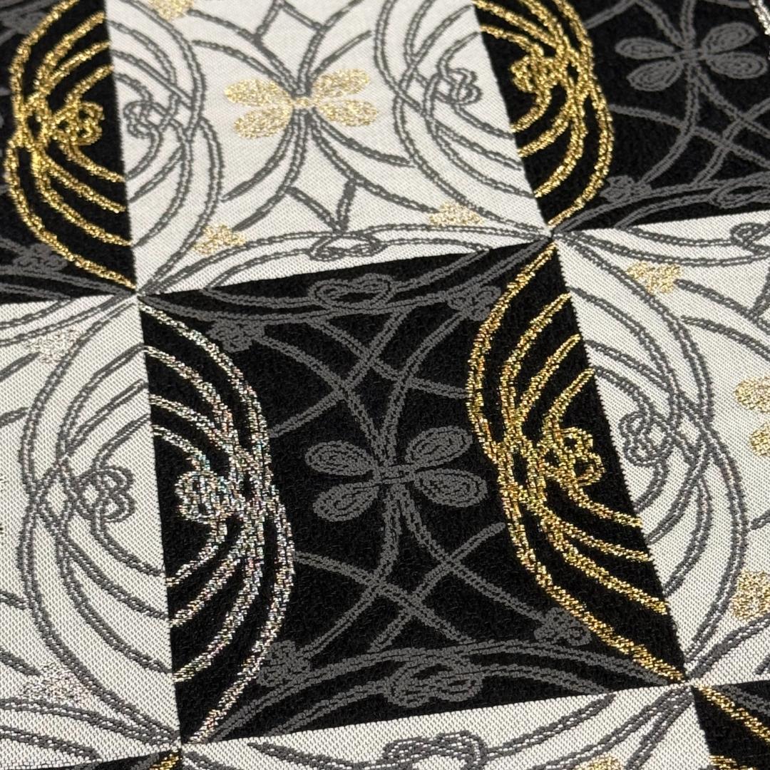 訳あり　名古屋帯　西陣織　千地泰弘　市松