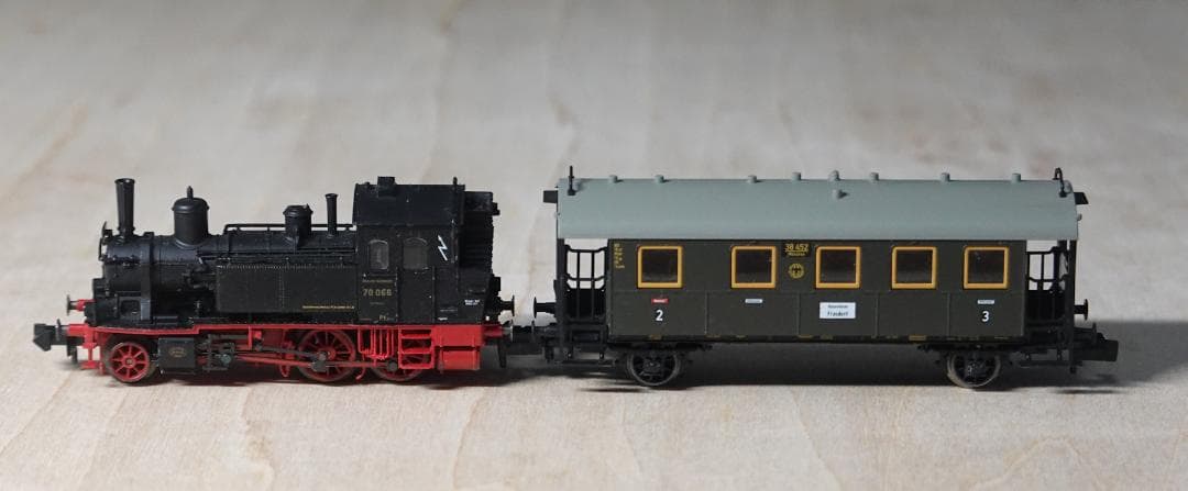 Nゲージ Fleischmann piccolo 蒸気機関車と客車セット