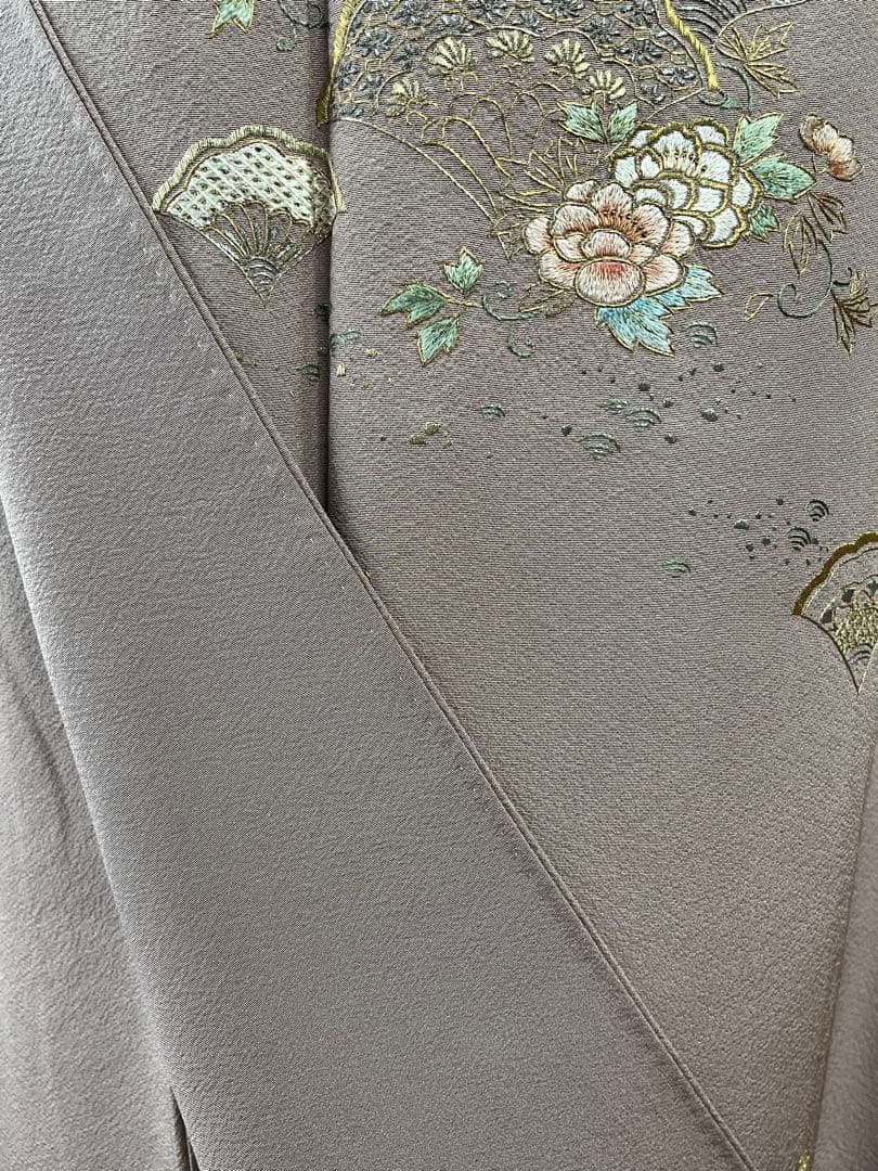 正絹訪問着　作家物　蘇州刺繍七五三　お宮参