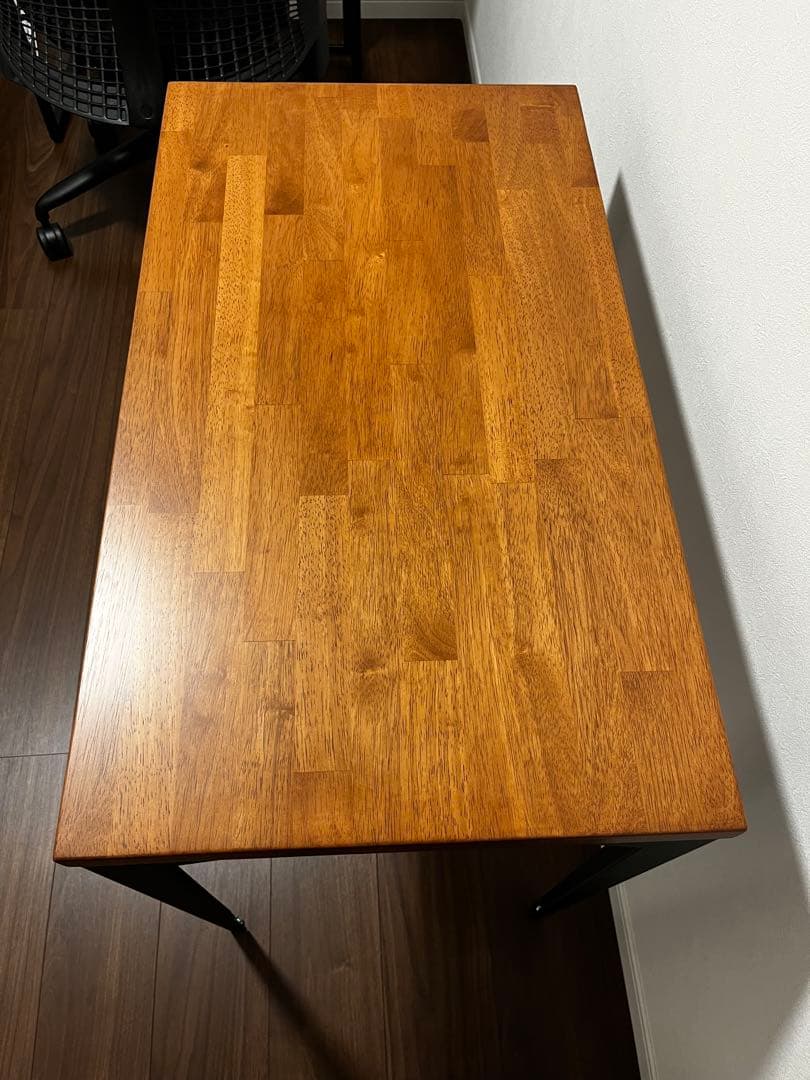 KANADEMONO / コンパクトデスク ラバーウッド ブラウン 80×45