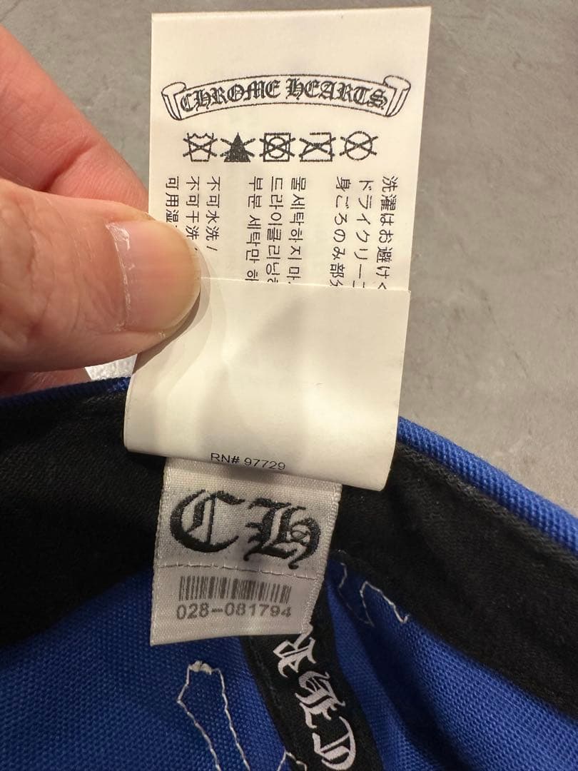 S*N様 CHROME HEARTS クロムハーツキャップレザークロス　CH刺繍