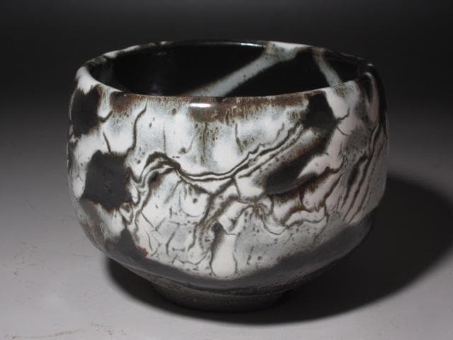 ☆　清水卯一　蓬莱茶碗　飽きの来ない味わい深い一品です☆y425