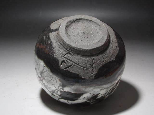 ☆　清水卯一　蓬莱茶碗　飽きの来ない味わい深い一品です☆y425