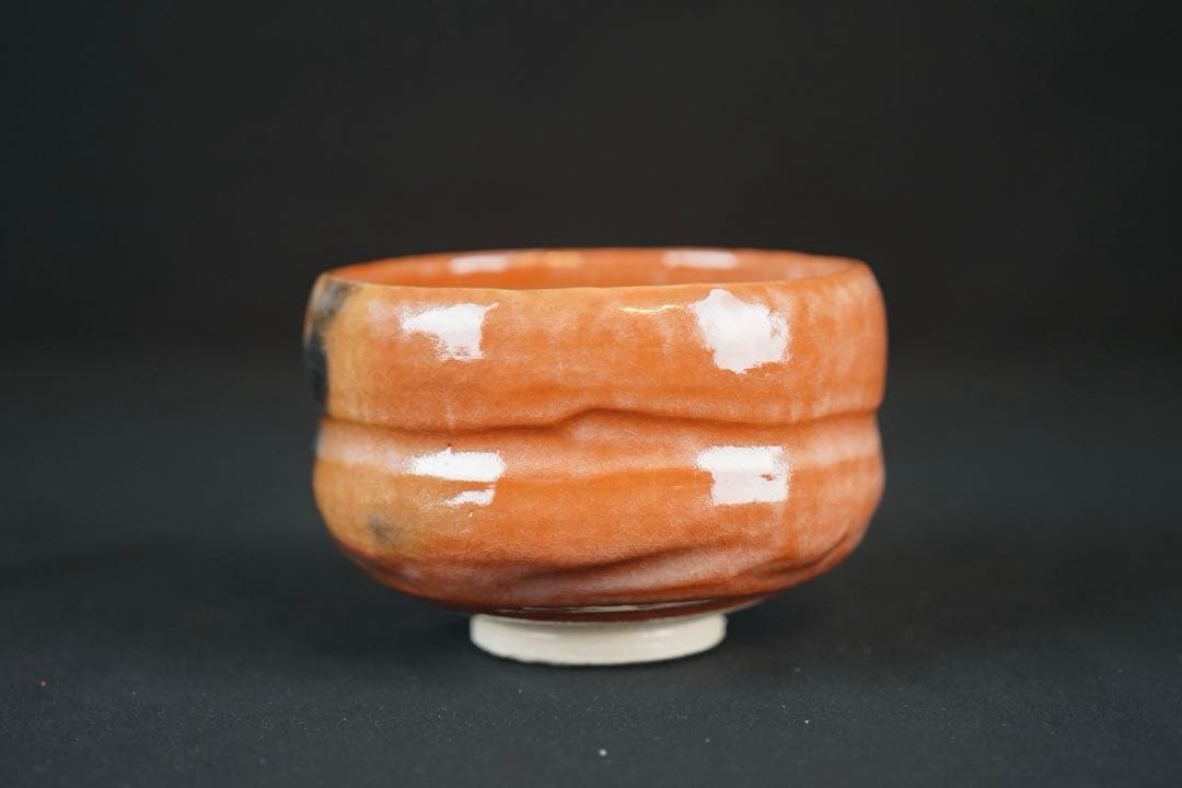 佐々木松楽 黒楽 茶碗 共箱 前大徳 福本積應 書付 抹茶碗 紙箱 茶道具