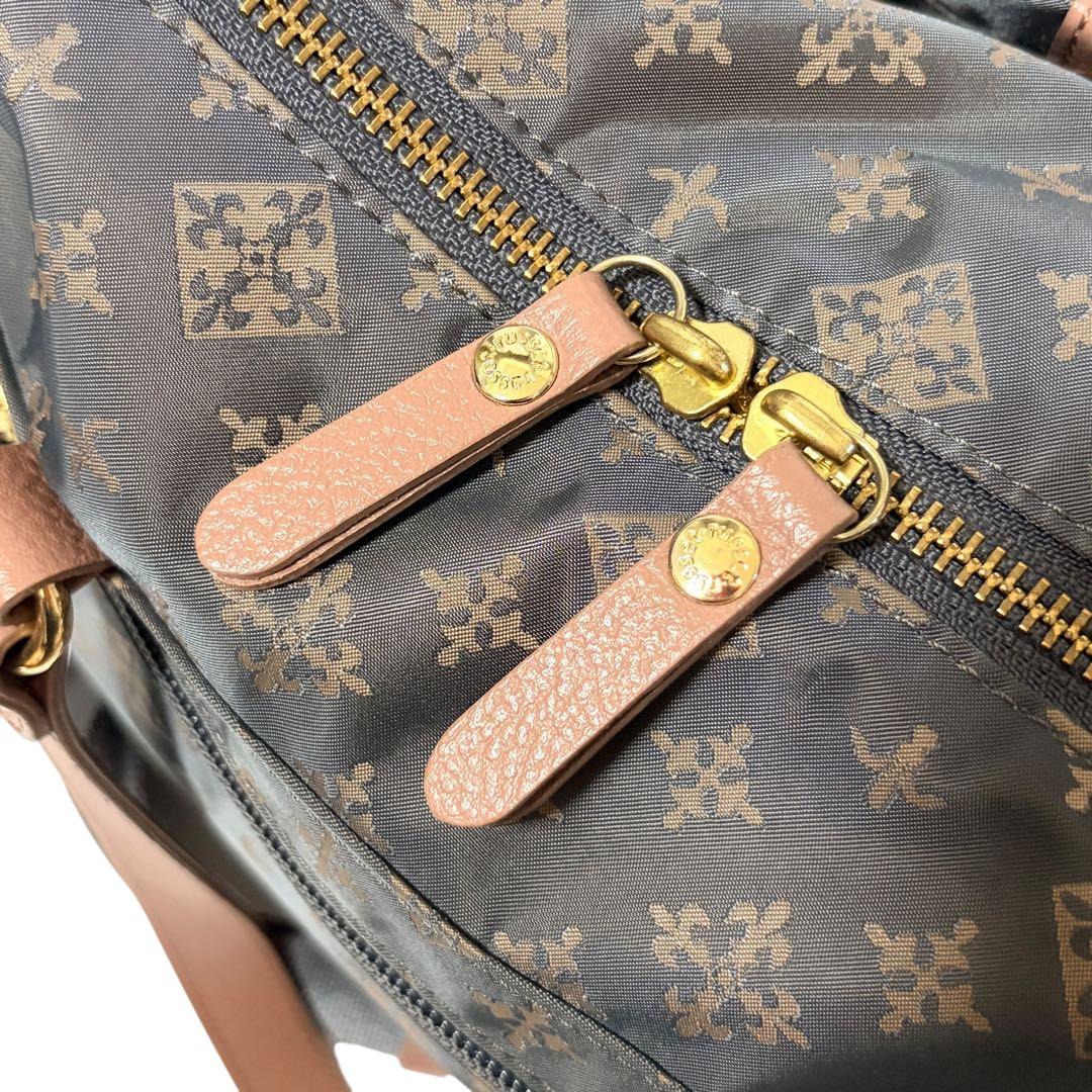 美品 ラシット 2way ショルダーバッグ モノグラム グレー