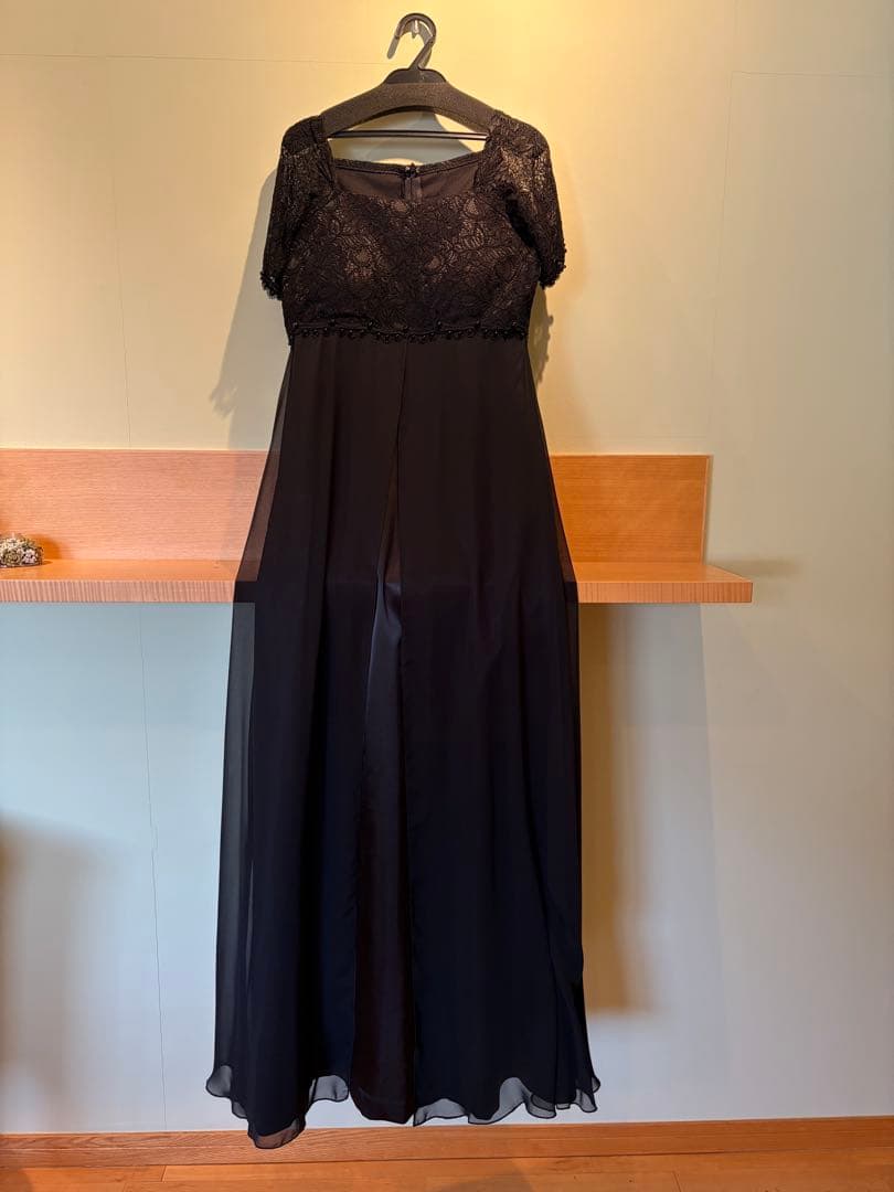 【値下げ】TWEED Dressブラックロングドレス