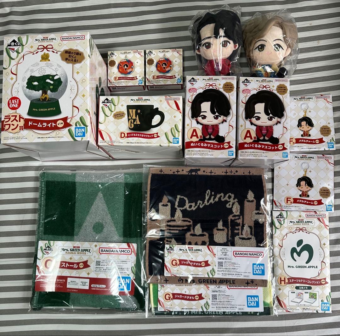 一番くじ　Mrs. GREEN APPLE A賞C賞D賞 ラストワン12種セット