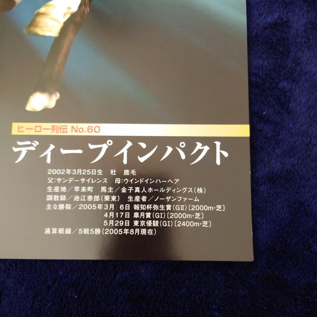 ヒーロー列伝　ウオッカ　ディープインパクト　アドマイヤムーン　ポスター　JRA