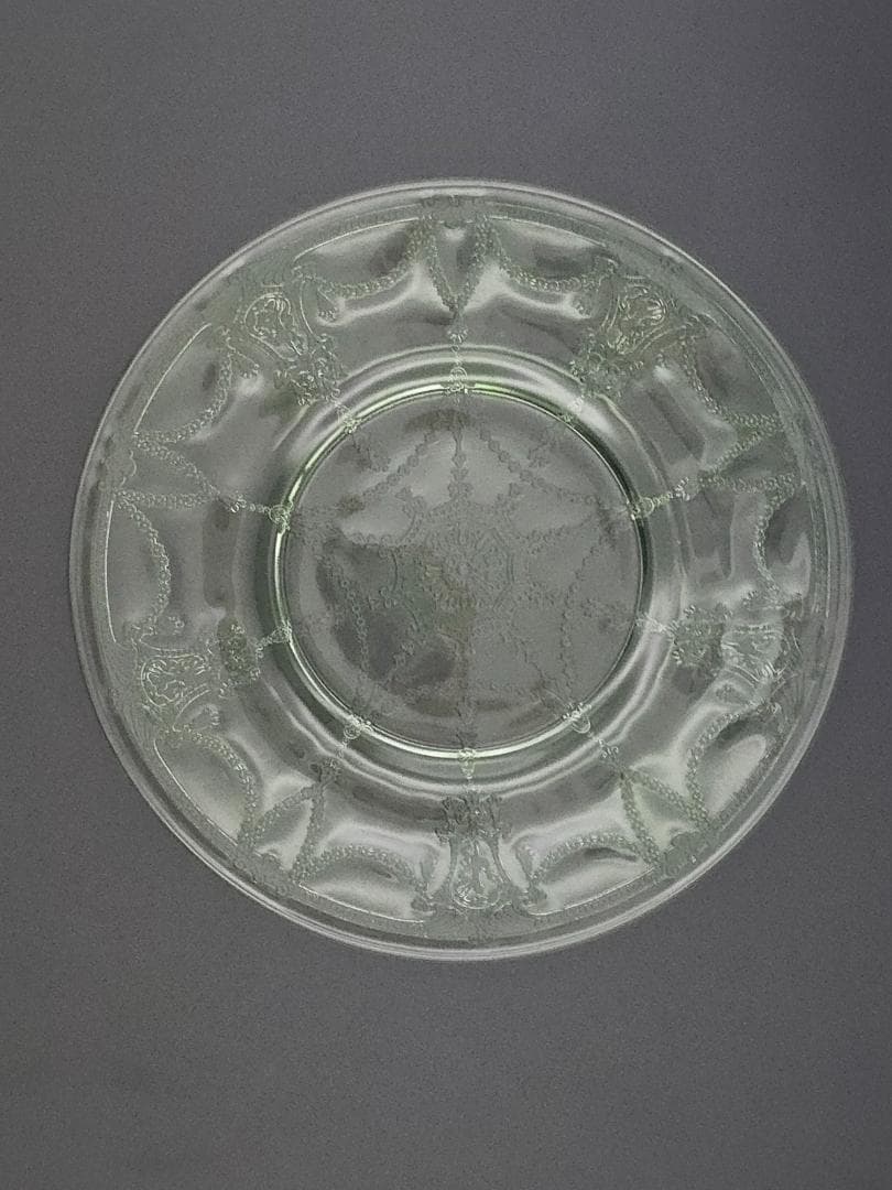 1930年代　アンカーホッキング　カメオグリーン　ウランガラス