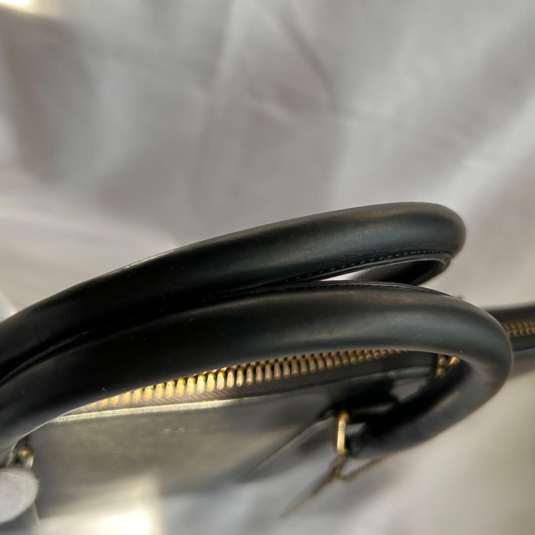 【希少】COACH コーチ ブラック 本革 薄型 ビジネスバッグ ブリーフケース