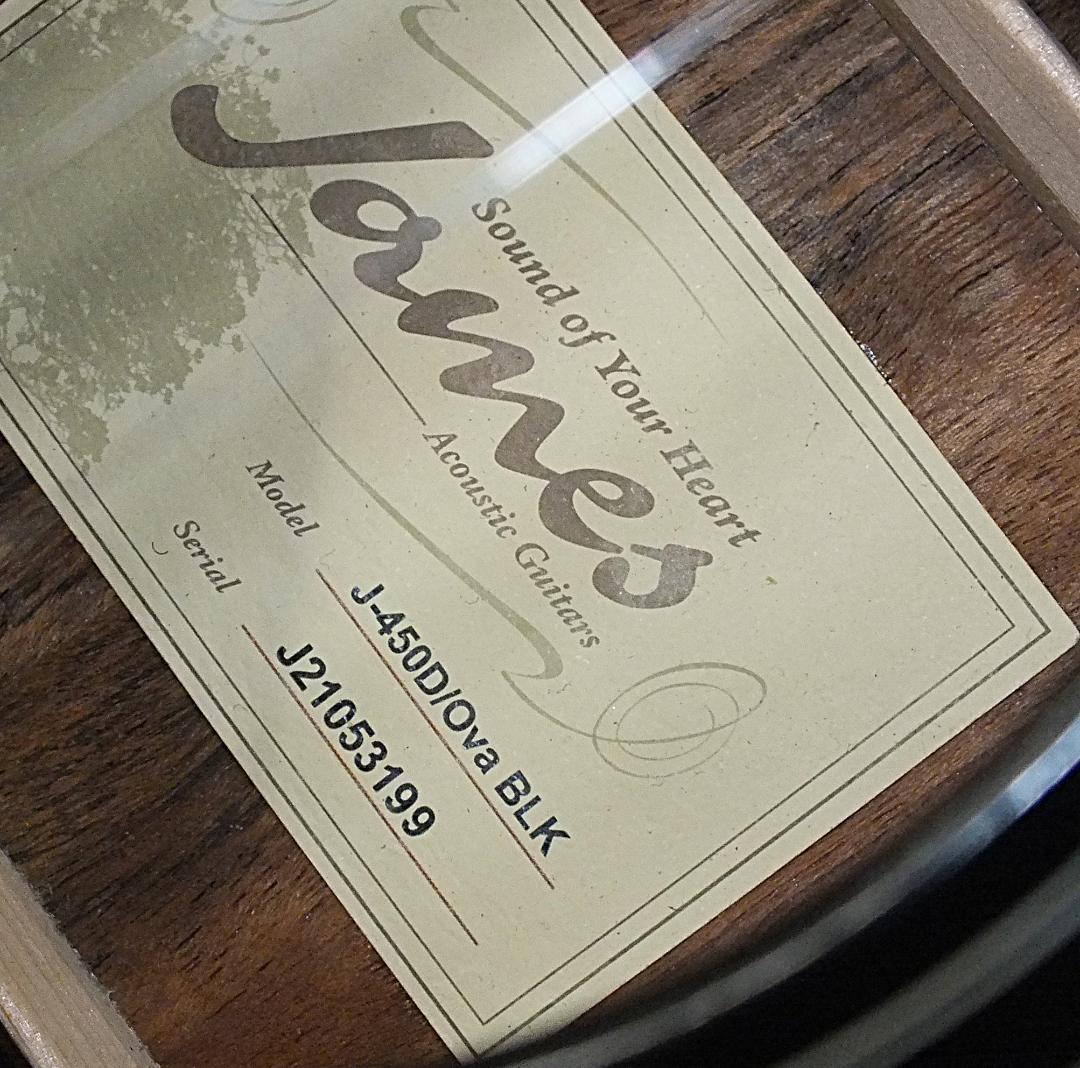 ☆　James・J-450D・Ova BLK・ジェームス・エレアコ