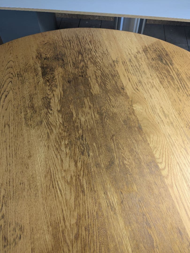 ［現行品］大川家具 円卓 ラウンドテーブル  120cm 直接引渡可