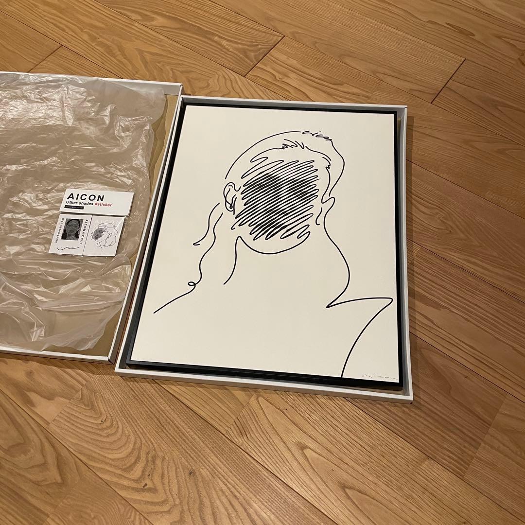 aicon works シルクスクリーン 額装済 版画 XG アート