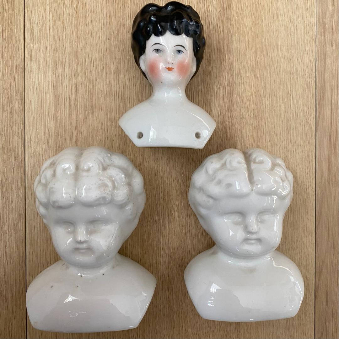 チャイナヘッドドール　ヘッドパーツ　３つセット♡