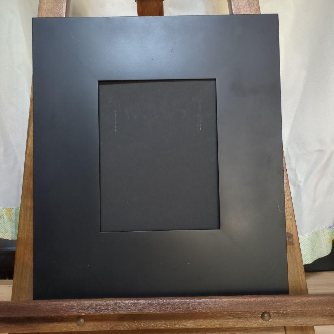 黒の写真額縁 壁掛け用フック付き