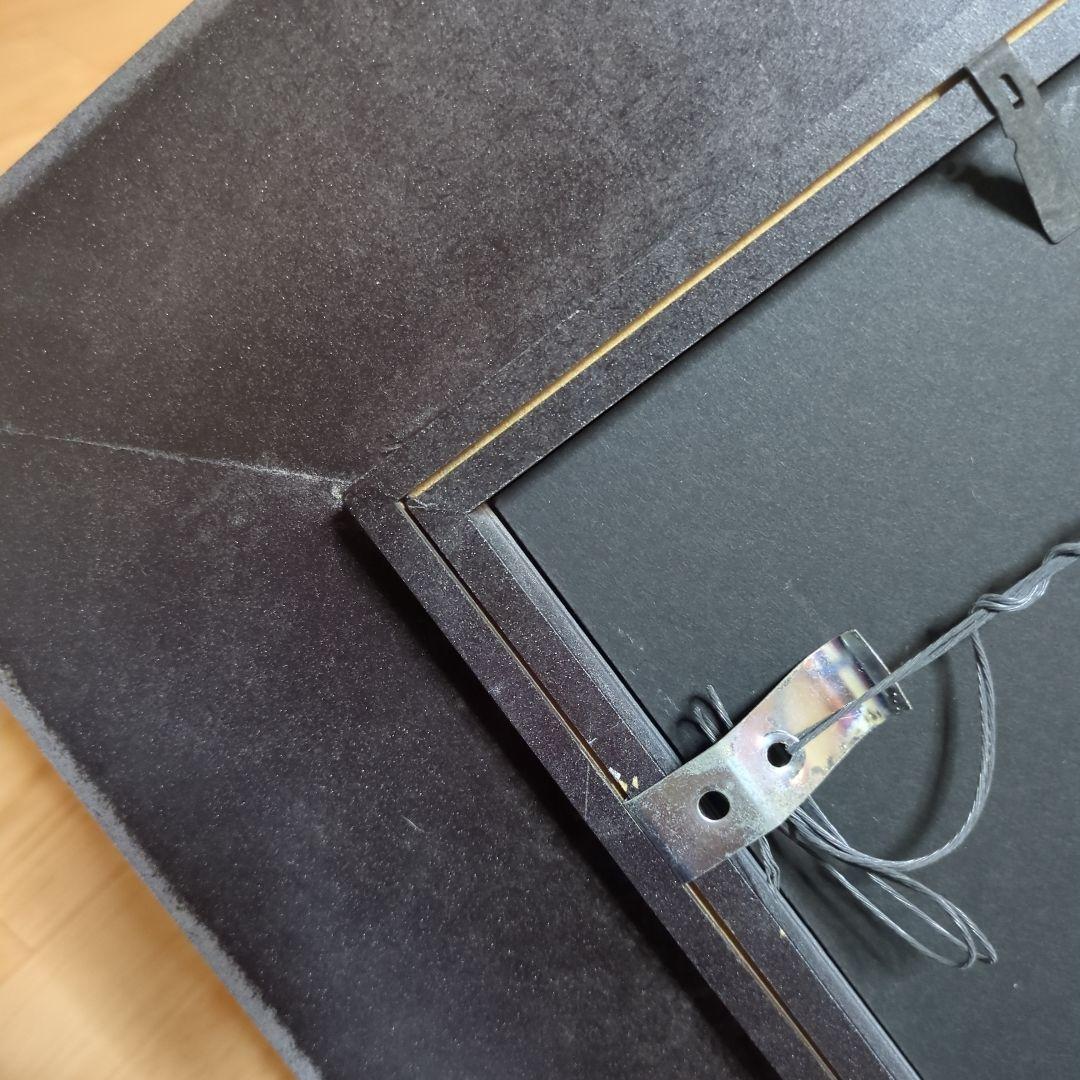 黒の写真額縁 壁掛け用フック付き