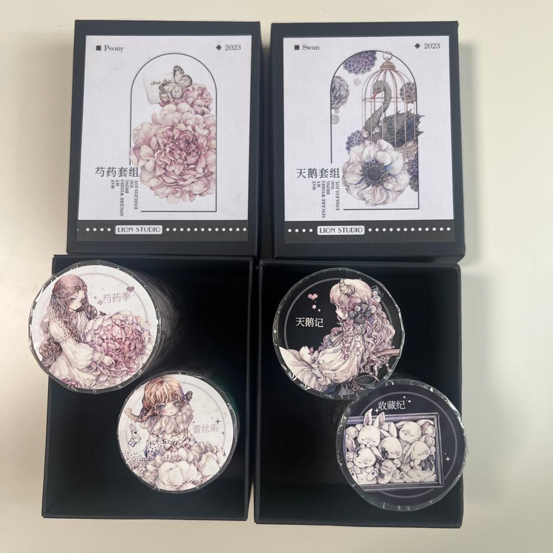 LION STUDIO　PETテープ　4本セット　海外マステ