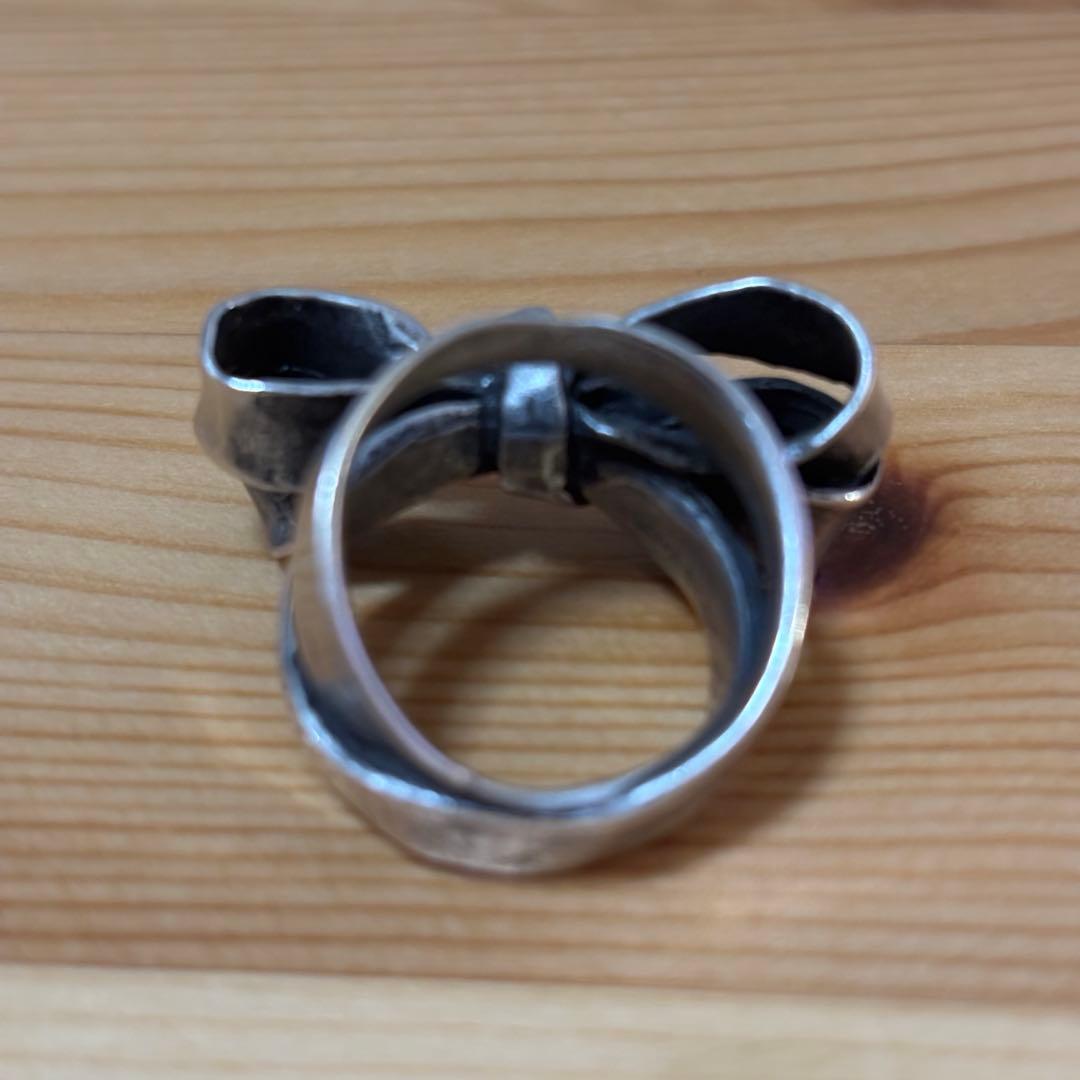 ハ*☆様 e.m. シルバー リボンデザインリング